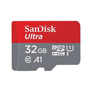 SanDisk Ultra 32 GB microSDHC Memory Card + SD Adapter £5.99 @ Amazon