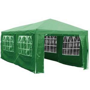 Garden Vida Large Gazebo With Side Walls 3X6M - Green £105.99 Free Delivery @ Robert Dyas