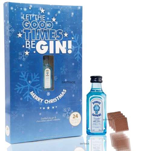 50ml Bombay Sapphire Gin and chocolates advent calendar £6.50 Amazon