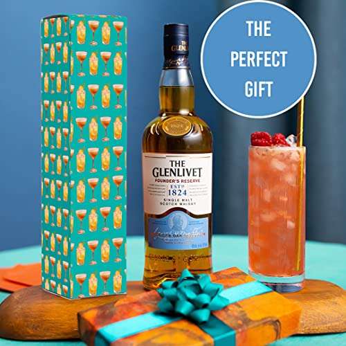The Glenlivet Founder's Reserve Single Malt Scotch Whisky with Giftbox, 700ml