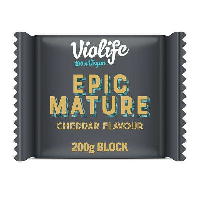 Violife Epic Mature Cheddar Flavour Block Vegan Alternative to Cheese 200g - 10p instore at Sainsbury's, Southampton