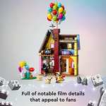 LEGO 43217 Disney and Pixar ‘Up’ House Buildable Toy with Balloons, Carl, Russell and Dug Figures, Collectible Model Set £37.50 @ Amazon