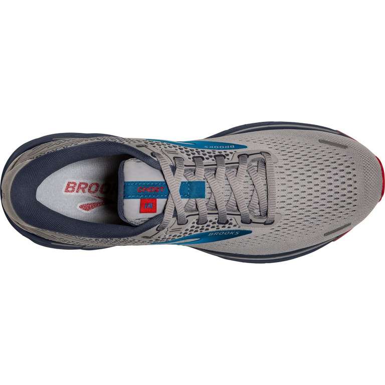 BROOKS Ghost 14 Mens Running Shoes - Grey Free Socks - With Code