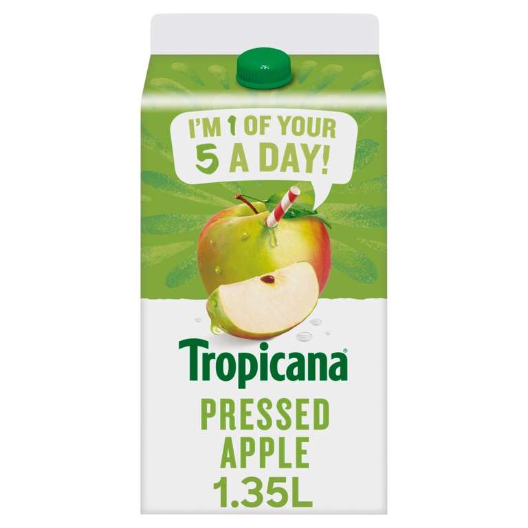 Tropicana Pressed Apple Juice 1.35L are 2 For £1 @ The Company Shop Middleton