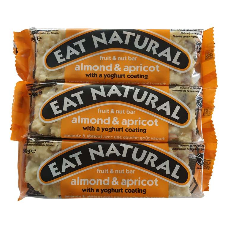 Eat Natural Bars Almond & Apricot, 3x50g - £1.31 Minimum Quantity 5
