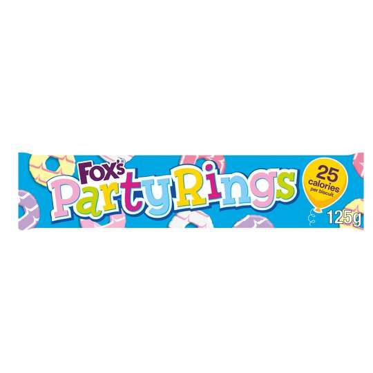 Fox's Party Rings Biscuits 125G 65p Clubcard Price