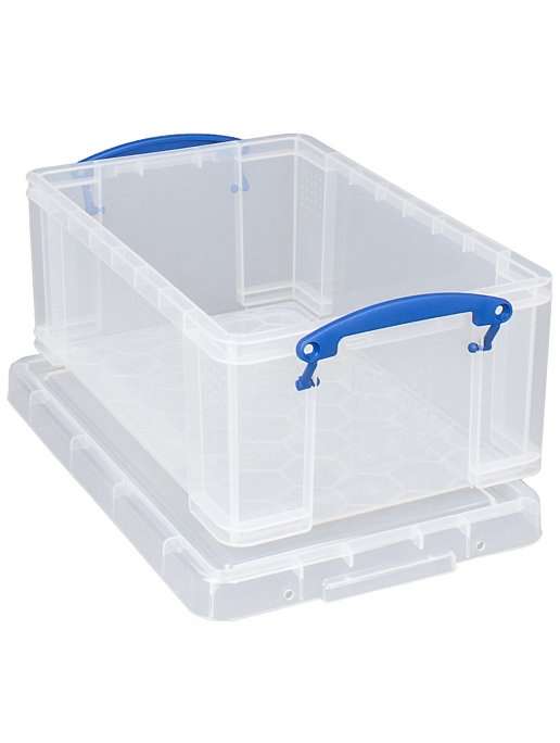 Really Useful Clear Storage Crate - 9L