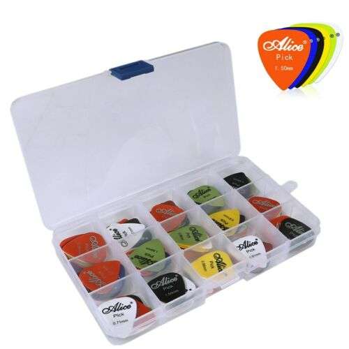 100pcs Guitar Picks Acoustic Electric Plectrums Celluloid Assorted Colors UK - £6.71 delivered @ mastertradehouse / eBay