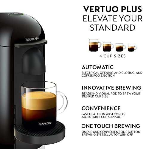 Nespresso Vertuo Plus - £62.99 with voucher + Claim £150 off your first year of coffee subscription & a gift set worth £50 @ Amazon