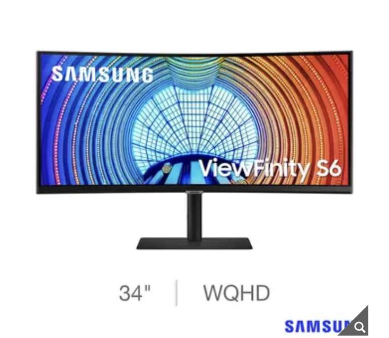 Samsung S34A650 34 Inch UWQHD 100Hz VA Curved Monitor, LS34A650UBUXXU