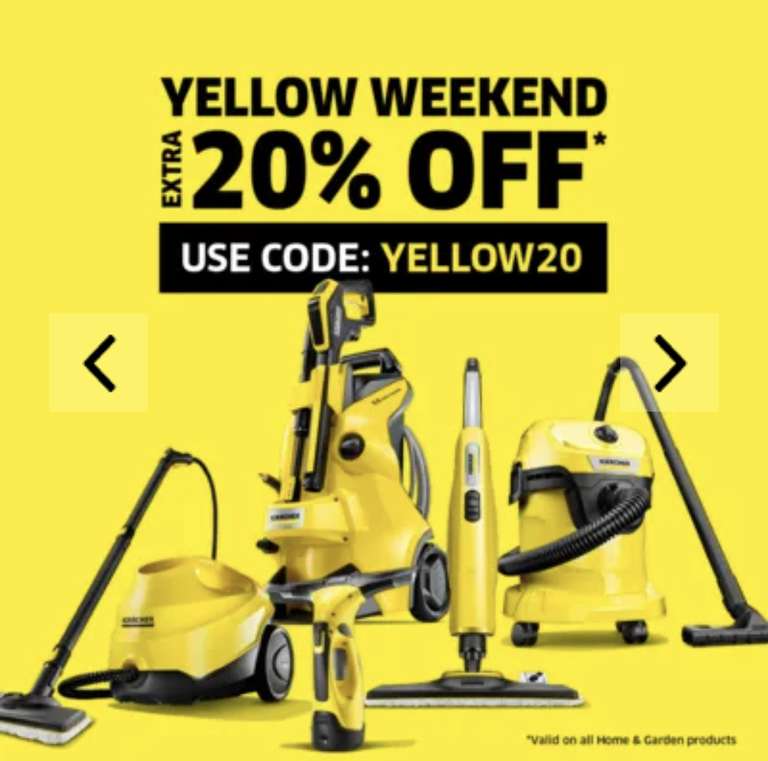 20% off Kärcher Home & Garden Products with discount code (Free delivery on purchases over £50) @ Karcher