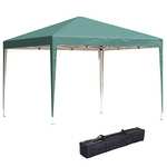 Outsunny 3 x 3M Garden Pop Up Gazebo Height Adjustable Marquee Party Tent Wedding Canopy with Carrying Bag, Green £56.99 Amazon