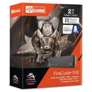 Seagate FireCuda 530, 2 TB, Internal SSD, M.2 PCIe Gen4 ×4 NVMe 1.4 - Suitable PC/ PS5 (Temp OOS, Orderable)