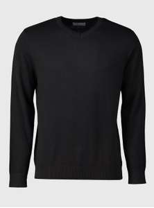 Black V-Neck Jumper £9.60 with code (Free Click & Collect) @ Argos