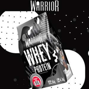 2 KG Warrior Whey Protein Powder (Strawberry Creme or White Chocolate £20 Using Codes