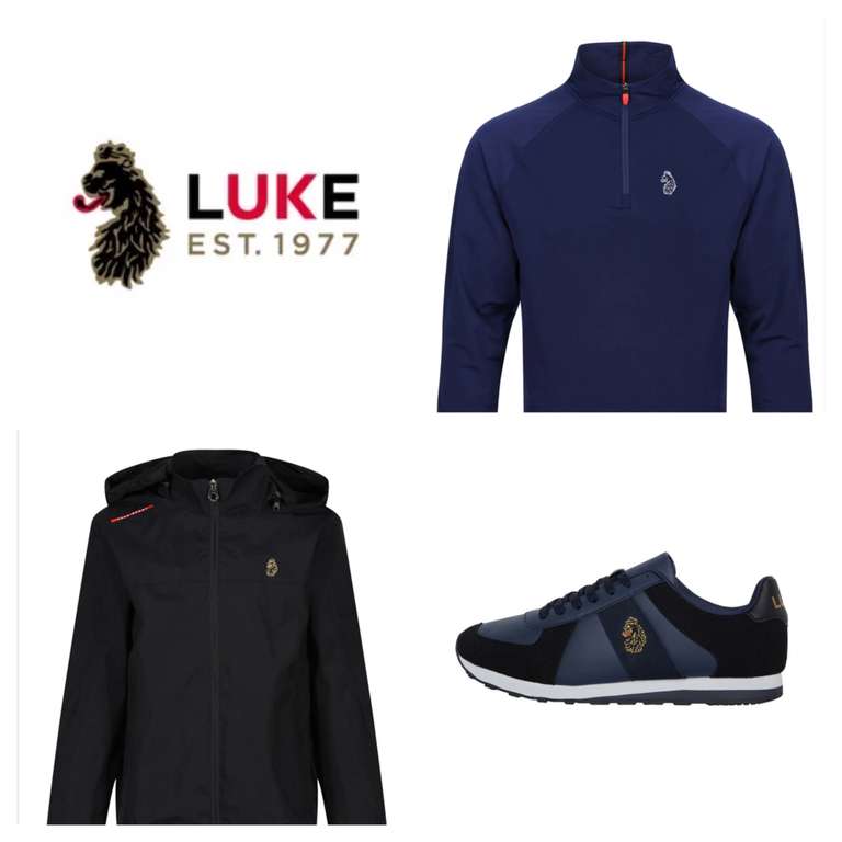 Luke 1977 Mens Outlet - Extra 20% Off W/Code (e.g.: Jacket £36, Trainers £25.60)- Prices Starting from £8