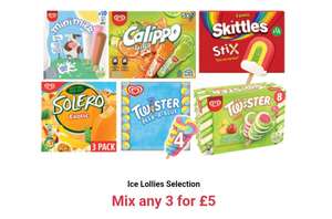 Ice Lollies Selection | Mix any 3 for £5