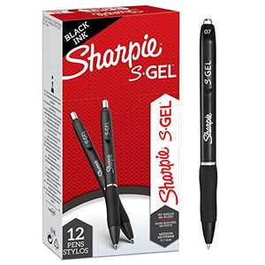 Sharpie S-Gel | Gel Pens | Medium Point (0.7mm) | Black Ink | 12 Count - £12 @ Amazon