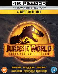 Jurassic World Ultimate Collection (Jurassic Park/Jurassic World 6-Film Box Set) (4K Ultra HD) W/Code