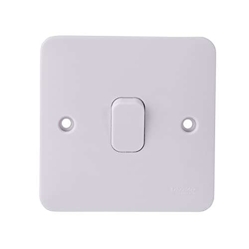 Schneider Electric Lisse White - Single 1 Way Plate Switch, GGBL1011, Pack of 10 - min order 3