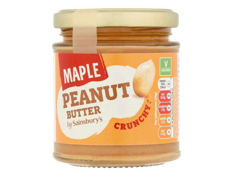 Maple Peanut Butter 170g £1 @ Sainsbury's