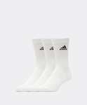 Men’s adidas Originals 3 Pack Crew Socks or Small logo (below) in Black or White £6.99 + free click & collect @ Footasylum
