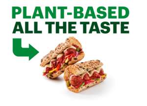 Plant based Subs (May be account specific) Redeem for 250 points instead of 500 - Via app @ Subway