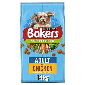 BAKERS Superfoods Adult Chicken with Vegetables Dry Dog Food 14kg