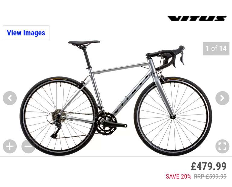 Vitus Razor Road Bike (Claris) Carbon Fork 9kg - £479.99 @ Chain Reaction Cycles