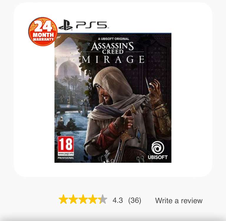 Used: Assassin’s Creed: Mirage | PS5
