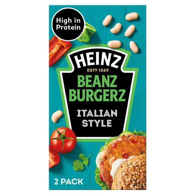 2pk Heinz Italian Style Beanz Burgerz