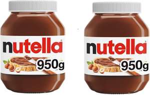 Nutella Hazelnut Chocolate Spread, 950 g, Pack of 2 - £11.22 + £4.49 NP £10.66 S&S £7.85 using 25% off voucher on selected accounts @ Amazon