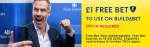£1 free bet to use on build a bet Chelsea v Liverpool cup final - Selected customer opt in required