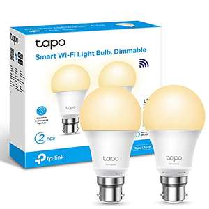 Tapo L510B (2-pack) Smart Bulb, Smart Wi-Fi LED Light, B22, 8.3W,No Hub Required, 806 Lumens, Dimmable