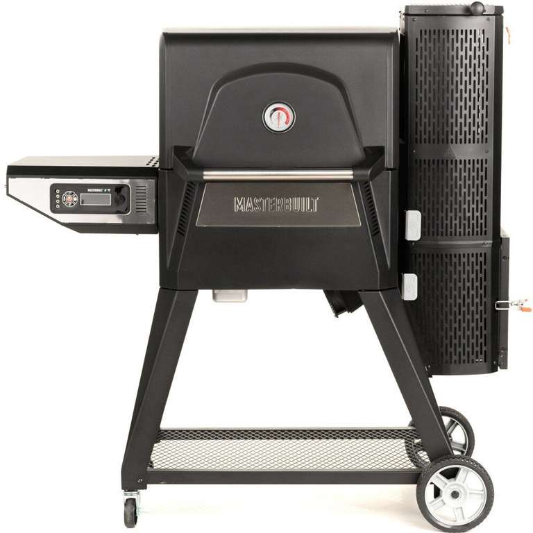 Masterbuilt MB20041020 Gravity Fed 560 - Digital Charcoal Grill & Smoker + Warming Racks & Grill Cover Pack - Use Code