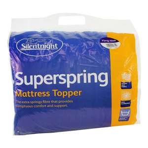 Silentnight Superspring Non Allergenic King Size Mattress Topper for £16 delivered @ WeeklyDeals4Less