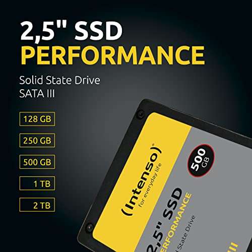 Intenso Internal 2.5" SSD SATA III Performance 2TB 550MB/sec Black £101.72 sold by Amazon EU @ Amazon