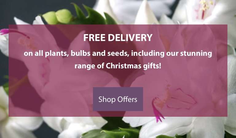 Free postage on all plants, clubs & seeds at Thompson and Morgan
