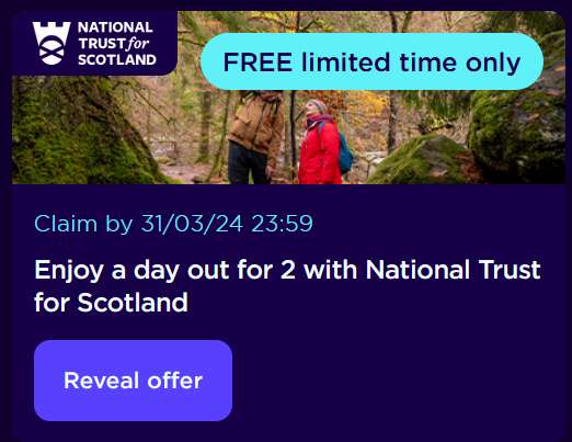 National Trust England or Scotland Day Out for 2 (Octopus Energy Smart Meter Customers)