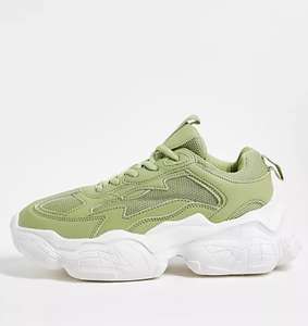 Topshop Castle chunky trainer in green sizes 3, 4 and 5 in stock £16.50 delivered with code @ ASOS
