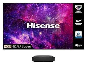Hisense 100L5FTUK-B12 (100 inch) Laser-Projector + Screen and Professional Installation (Temporarily out of stock) £1699 @ Amazon