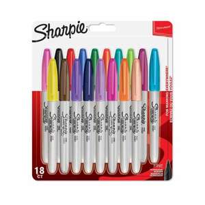 Sharpie Permanent Marker Pens Fine Point Pack of 18 £8.49 +£4.99 delivery @ Ryman