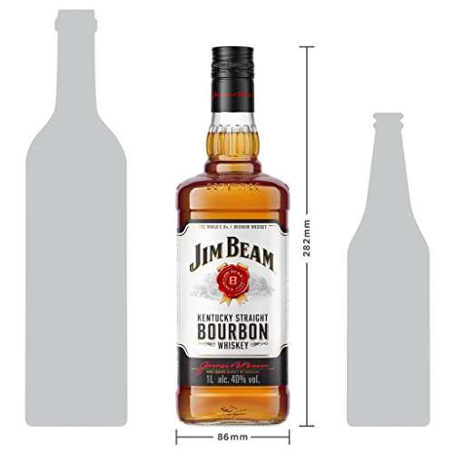 Jim Beam Kentucky Straight Bourbon Whiskey 1Litre