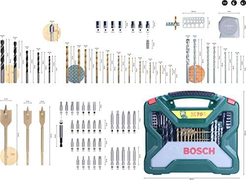 Bosch 70-Pieces X-Line Titanium Drill & Screwdriver Bit Set - £16.99 @ Amazon (Prime Exclusive Deal)