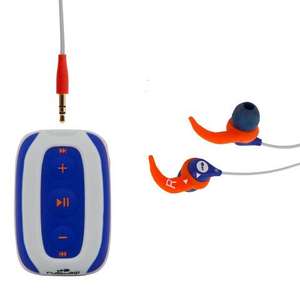 Swimming Waterproof MP3 Player And Headphones Swimmusic 100 V3 White Orange Grey £7.99 (Free Collection) @ Decathlon