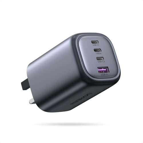 UGREEN Nexode 100W USB C Charger Plug 4-Port GaN Type C Fast Wall Power Adapter - £55.98 - Sold by UGREEN GROUP LIMITED UK / FB Amazon