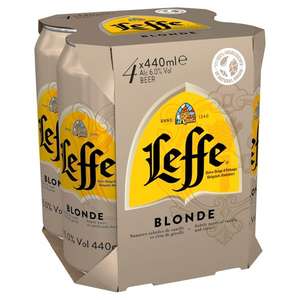 Leffe Blonde 4 X 440ml 6%