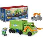 Paw Patrol, Big Truck Pups Rocky Transforming Toy Truck with Collectible Action Figure - £8.99 @ Amazon