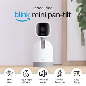 AMAZON Blink Mini Pan-Tilt Full HD 1080p WiFi Security Camera ( free click and collect)
