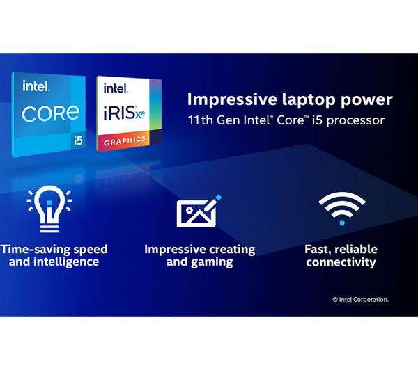 Currys - LENOVO IdeaPad 3i 14" Laptop - Intel Core i5, 8GB RAM, 256 GB SSD, Blue - £399 @ Currys